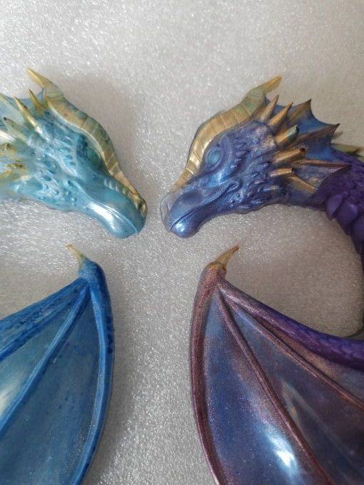 Dragons violet et bleu 